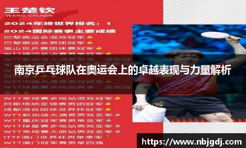 南京乒乓球队在奥运会上的卓越表现与力量解析